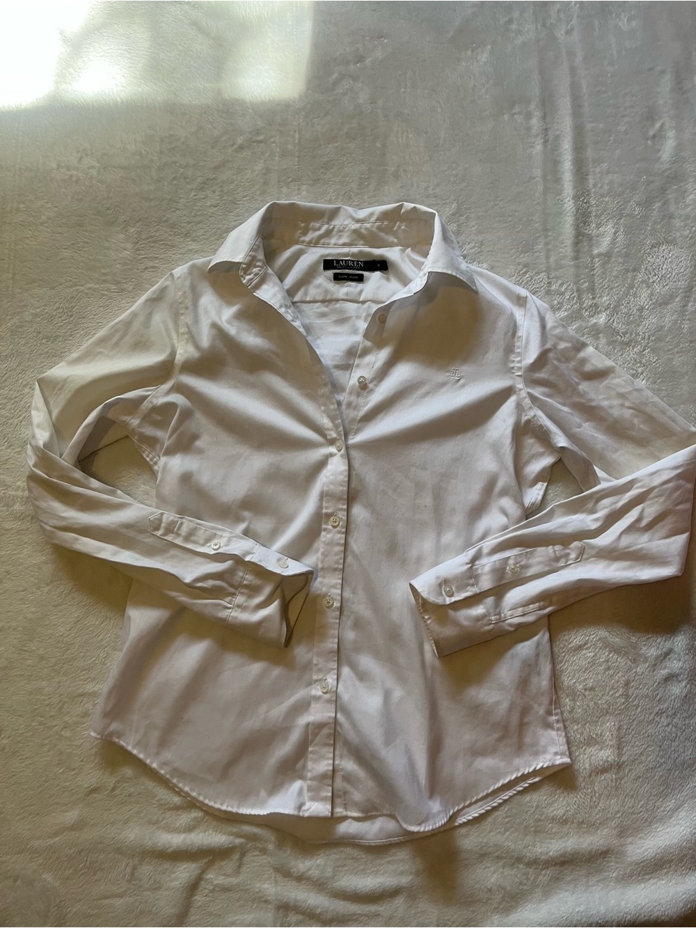 Lauren Ralph Lauren White Button-Down Shirt
